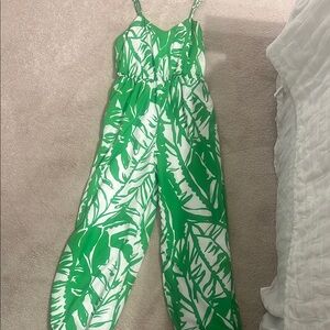 Lilly Pulitzer @ Target White and green jumpsuit